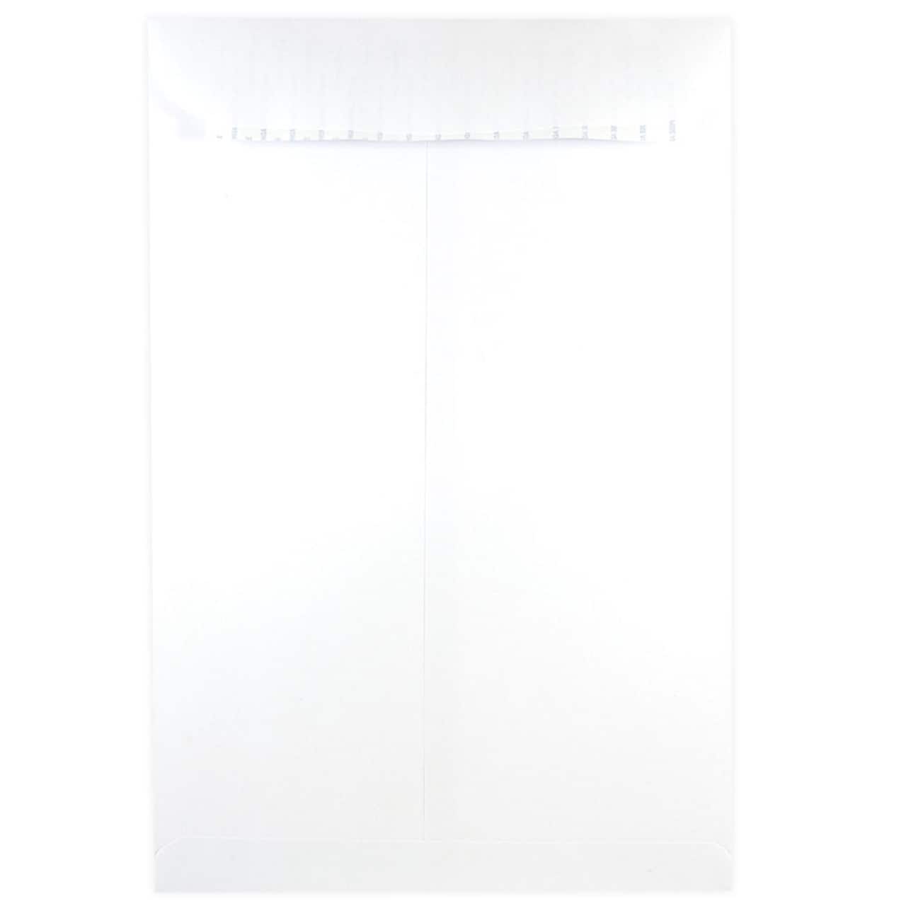 JAM Paper 12" x 15.5" White Open End Commercial Envelopes